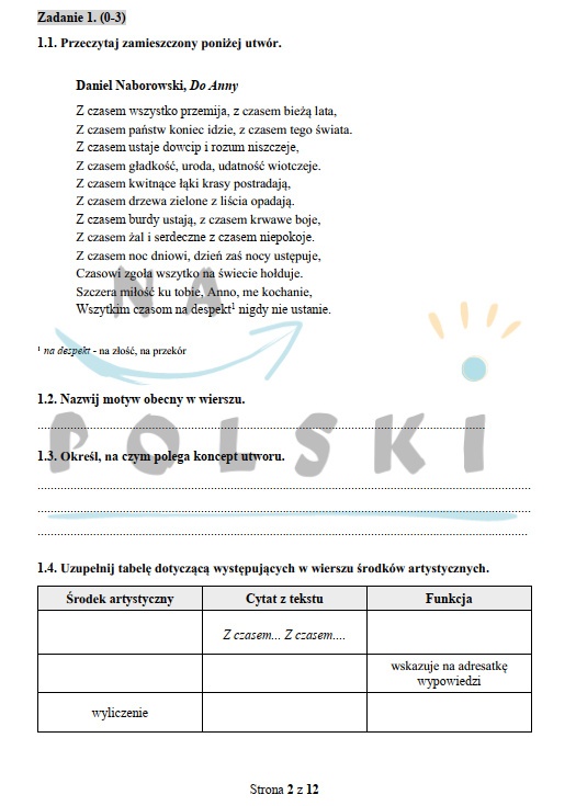 Barok - test historycznoliteracki | Na Polski
